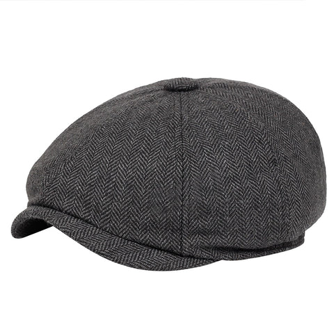 Herringbone Gatsby Beret